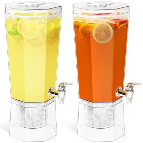 Lifewit 1-Gallon Drink Dispenser, 2-Pack