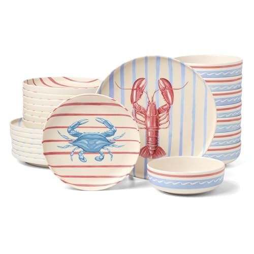 Oneida 24 Seven Wharfside Melamine 24-Piece Dinnerware Set